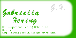 gabriella hering business card